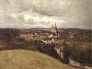 Corot Camille View of Saint-It oil on canvas